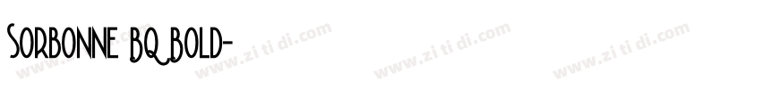 Sorbonne BQ Bold字体转换
